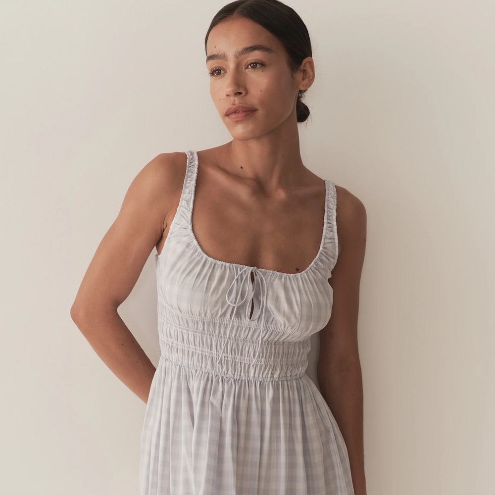 Doen Doen QUILLA DRESS -- MARJORIE GINGHAM in XXS